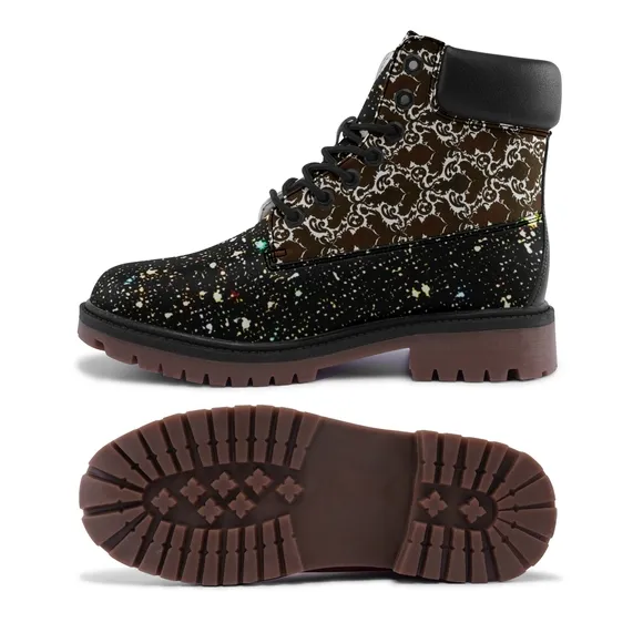 Fullbreedcustom Stylish Black and Brown Ankle Boots