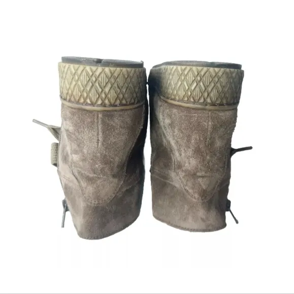 Gabor Elen Suede Lace Up Booties  Women's  Size 6 Brown Boots