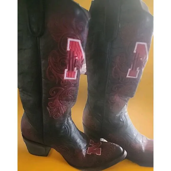 Gameday Women's Western Boot University of Nebraska Cornhuskers Sz 5.5 B NEW NWT