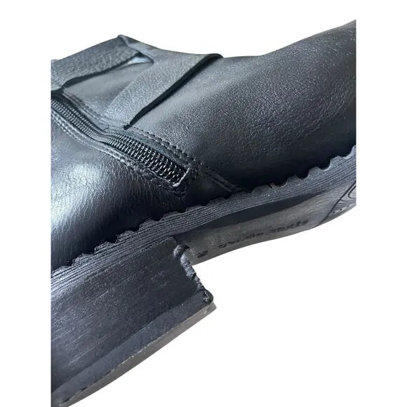 Gentle Souls by Kenneth Cole Women's Black Leather Best of Moto Boots Size 8