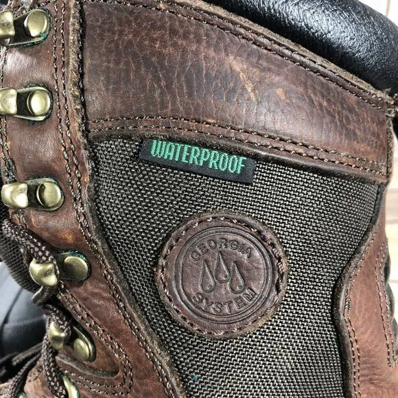 Georgia Boot 800Gram Waterproof Insulated Boots Mens Size 8W G9533 Hunting