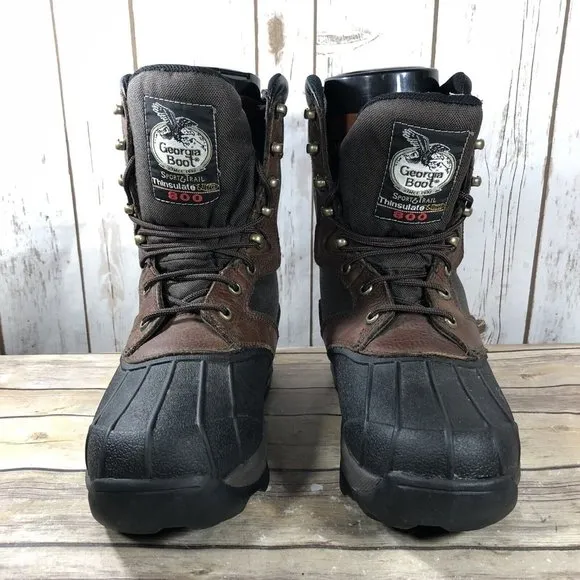 Georgia Boot 800Gram Waterproof Insulated Boots Mens Size 8W G9533 Hunting