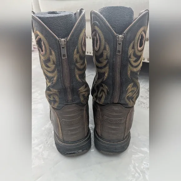 Georgia Counter Lock  Mans  Western Cowboy Waterproof Boots Size 12M