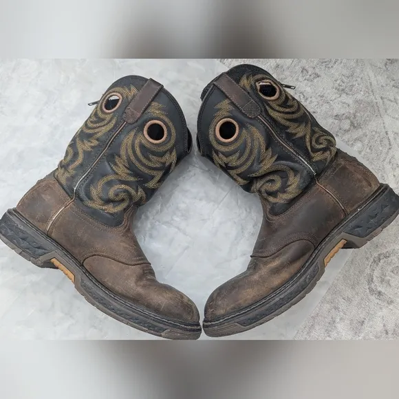 Georgia Counter Lock  Mans  Western Cowboy Waterproof Boots Size 12M