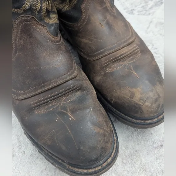 Georgia Counter Lock  Mans  Western Cowboy Waterproof Boots Size 12M