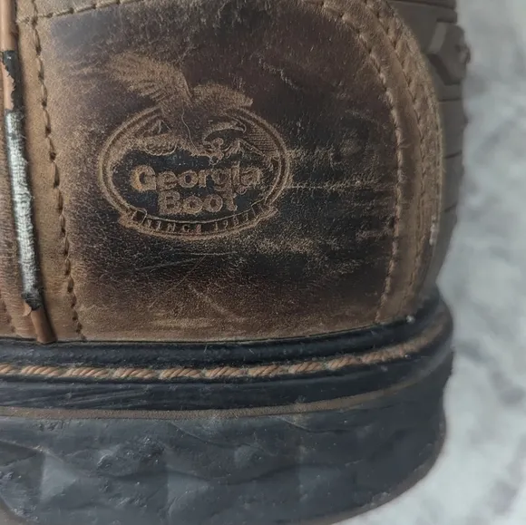 Georgia Counter Lock  Mans  Western Cowboy Waterproof Boots Size 12M