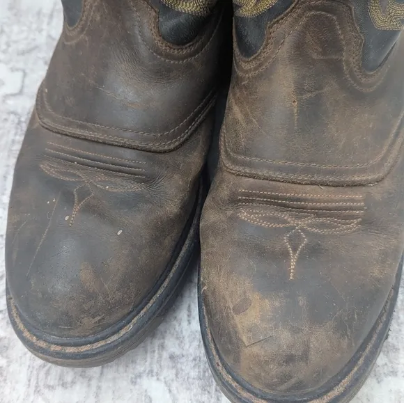 Georgia Counter Lock  Mans  Western Cowboy Waterproof Boots Size 12M
