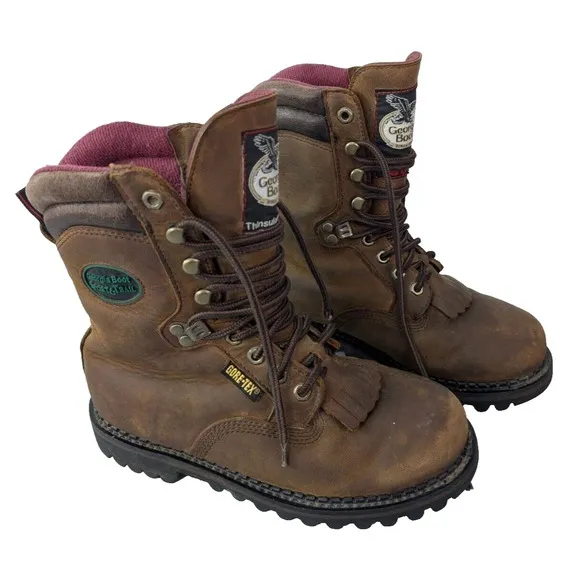 Georgia Sport &amp; Trail Gore-Tex Boots Men Size US 8M Thinsulate Ultra 600 Leather