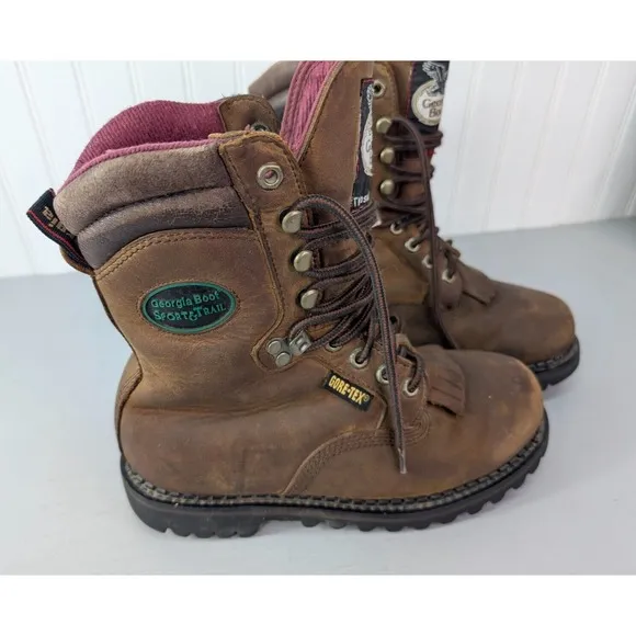 Georgia Sport &amp; Trail Gore-Tex Boots Men Size US 8M Thinsulate Ultra 600 Leather