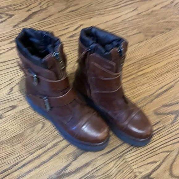 Geox Respira Leather Moto Boots