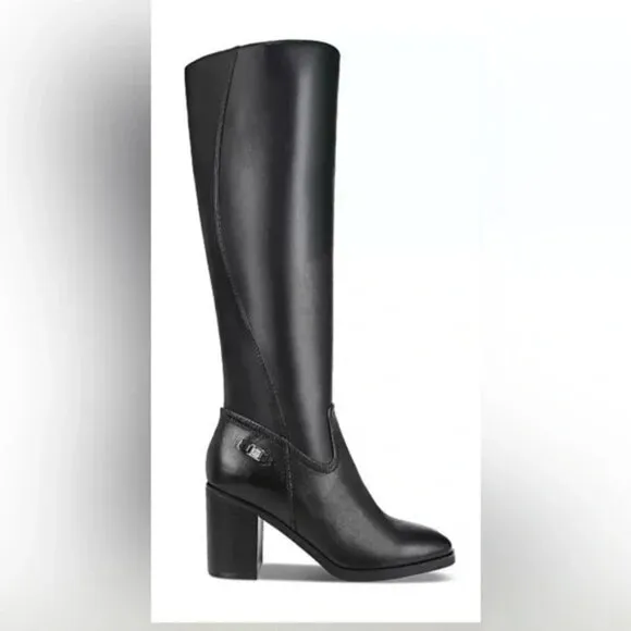 Giani Bernini Womens 7.5M Odettee Memory Foam Knee High Leather Riding Boots