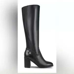 Giani Bernini Womens 7.5M Odettee Memory Foam Knee High Leather Riding Boots