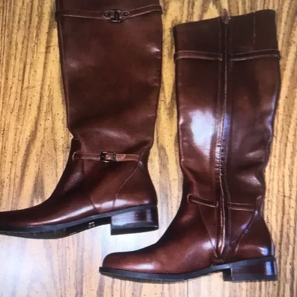 Gianni bini leather riding boots