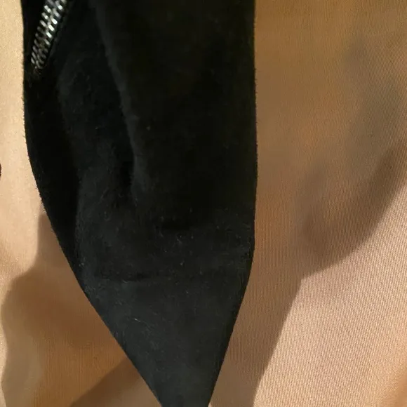 Gianvito Rossi Black Over The Knee Suede Boot
