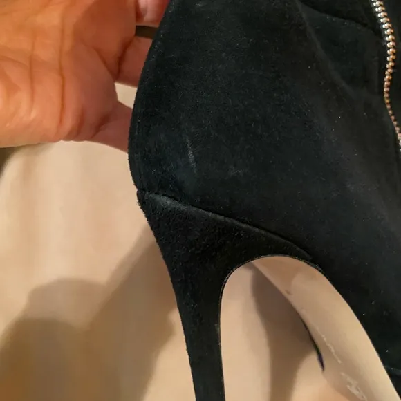 Gianvito Rossi Black Over The Knee Suede Boot
