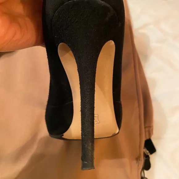 Gianvito Rossi Black Over The Knee Suede Boot