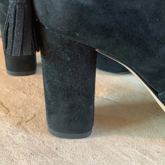 Gibson Latimer sz 6 black suede NWOT heeled tall boots