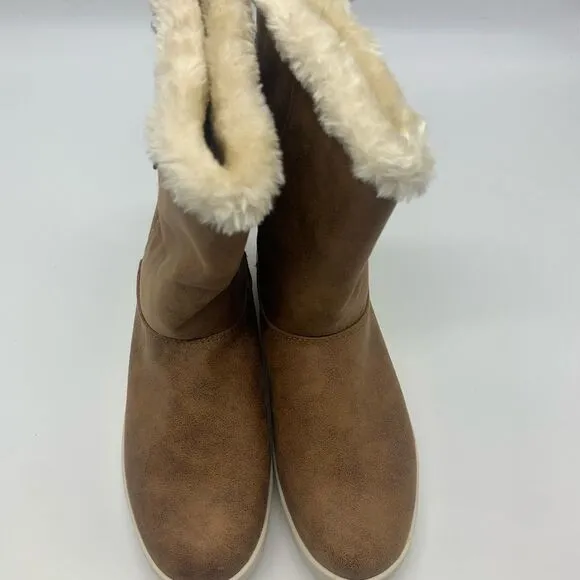 Girls Aleka Faux-Suede Shearling Style Boots -