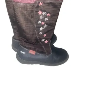 GIRLS See Kai run Hallie Floral waterproof boots size 10.5