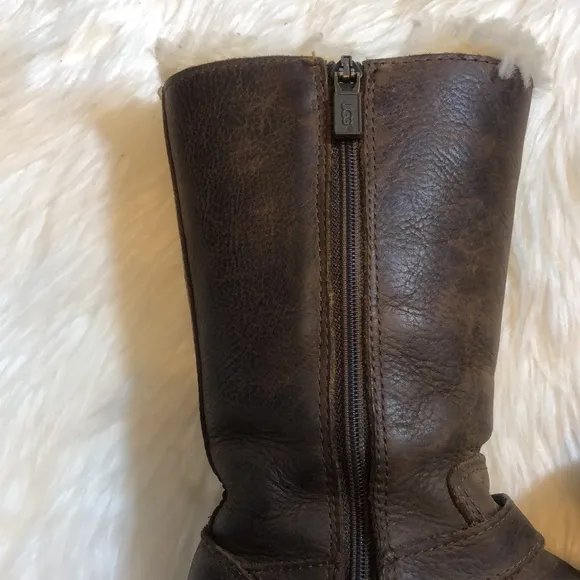 Girls UGG Boots Kensington Toast Brown Sz 13