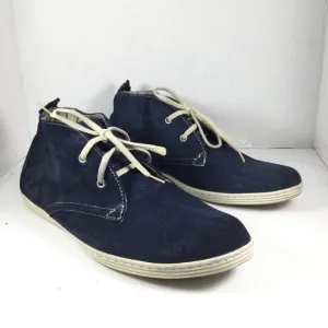 Guess GMBARNES Leather Chukka Boots Navy Blue Size 13