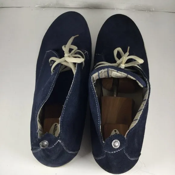 Guess GMBARNES Leather Chukka Boots Navy Blue Size 13