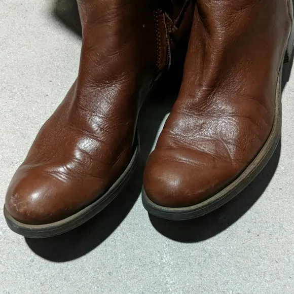 Guess riding boots butter-soft leather brown 8