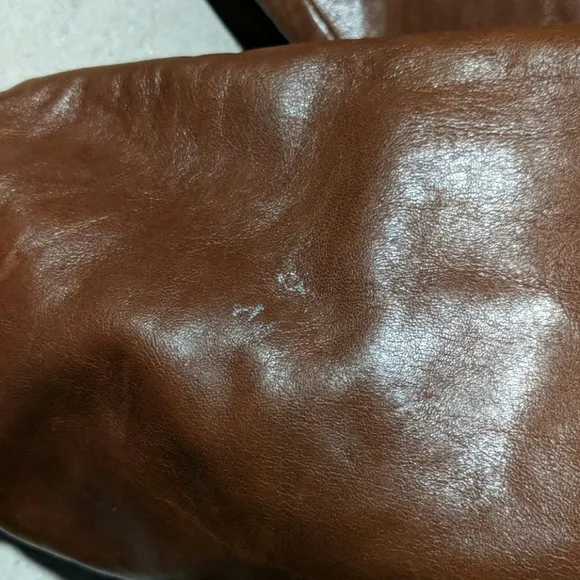 Guess riding boots butter-soft leather brown 8