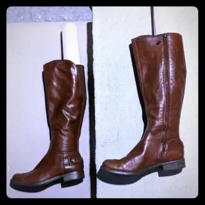 Guess riding boots butter-soft leather brown 8