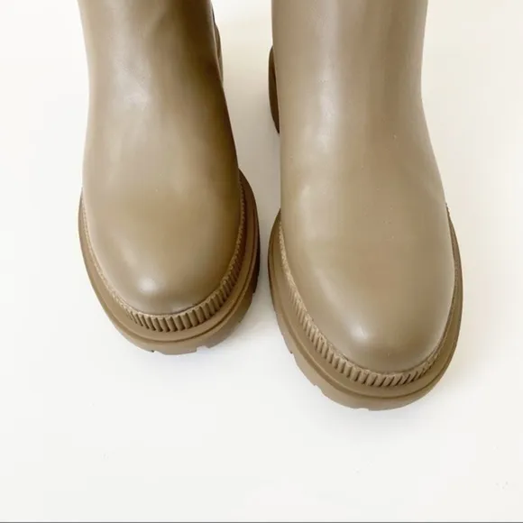 H&amp;M knee high lug boots