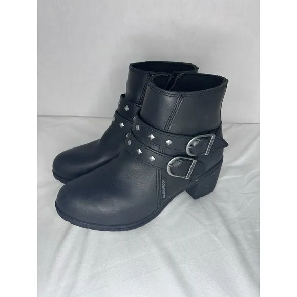 Harley-Davidson Abney Boots 4.5-Inch Waterproof Woman's Sz 10M Motorcycle D87161