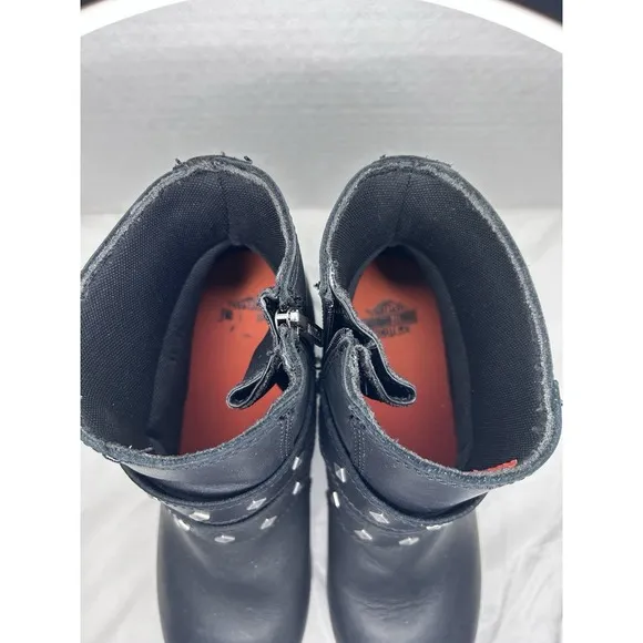 Harley-Davidson Abney Boots 4.5-Inch Waterproof Woman's Sz 10M Motorcycle D87161