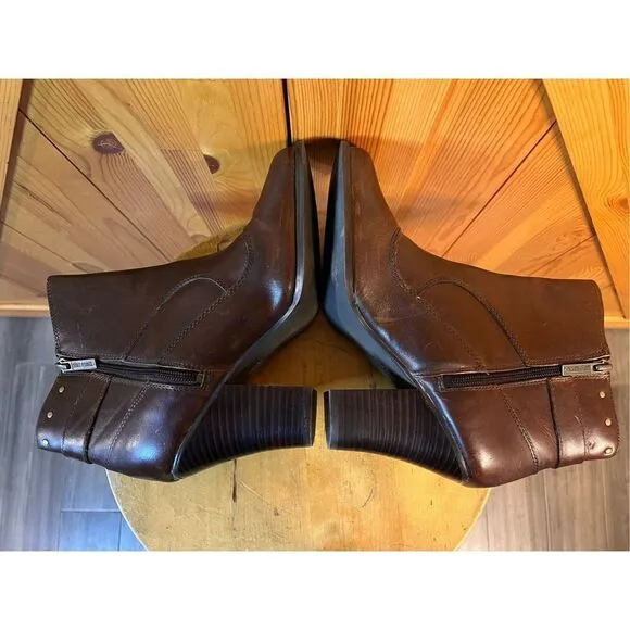 Harley Davidson Abriana Boots Genuine Leather D83549 Size 9