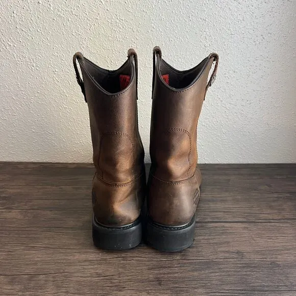 Harley Davidson Altman Waterproof Boots 10” Western Brown Leather Mens 11‎ M