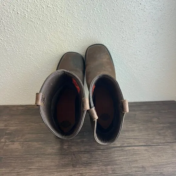 Harley Davidson Altman Waterproof Boots 10” Western Brown Leather Mens 11‎ M
