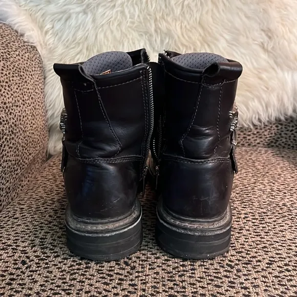 Harley-Davidson black leather riding boots - men’s size 9 (42)