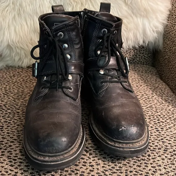 Harley-Davidson black leather riding boots - men’s size 9 (42)