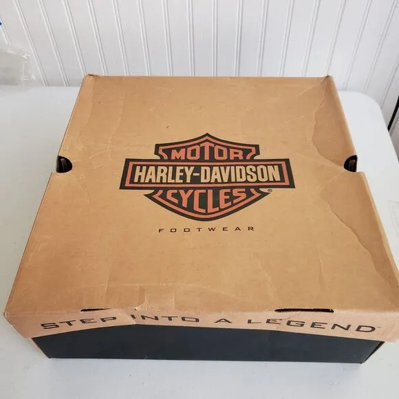 Harley Davidson Cambrelle Mega Harness Hi Biker Boots Square Toe Mens 10.5 91345
