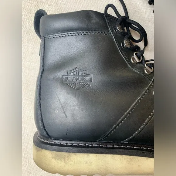 Harley Davidson “Hickman” Black Leather Boots​​