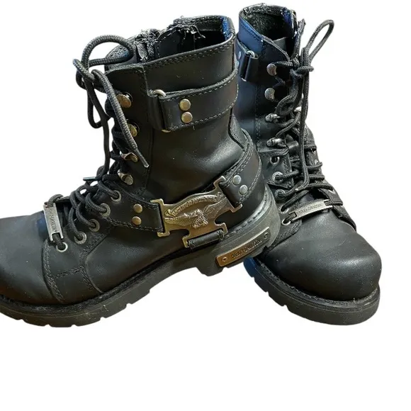 Harley Davidson, leather riding boots. Men’s size 8.5 M.