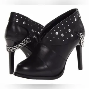 Harley Davidson Lena Stiletto Metal Rivet Chain Leather Boots NEW NWT Size 8.5