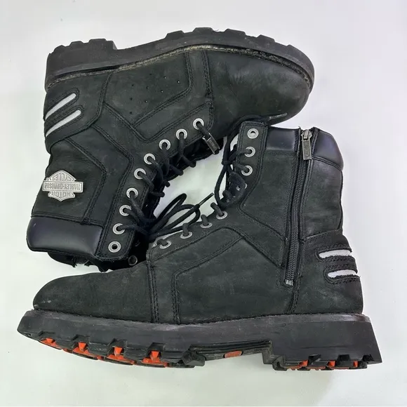 Harley-Davidson Men's Bradford D96212 Black Biker Boots - Size 9.5
