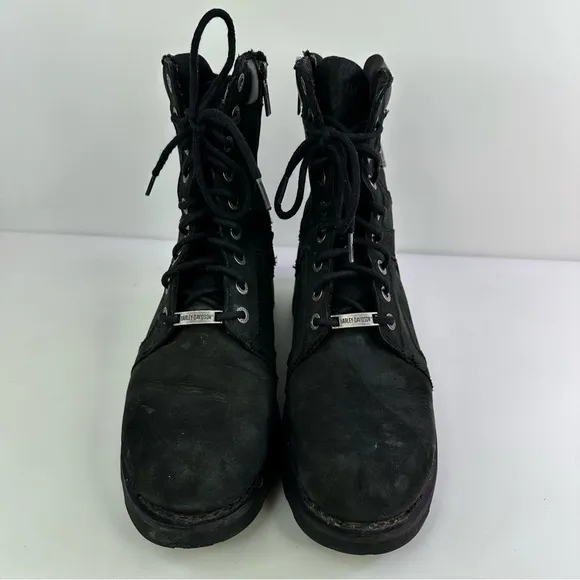 Harley-Davidson Men's Bradford D96212 Black Biker Boots - Size 9.5