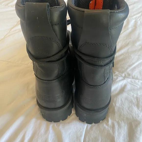 Harley-Davidson Men's NWOT Faded Glory Black Leather Riding Boots - 11