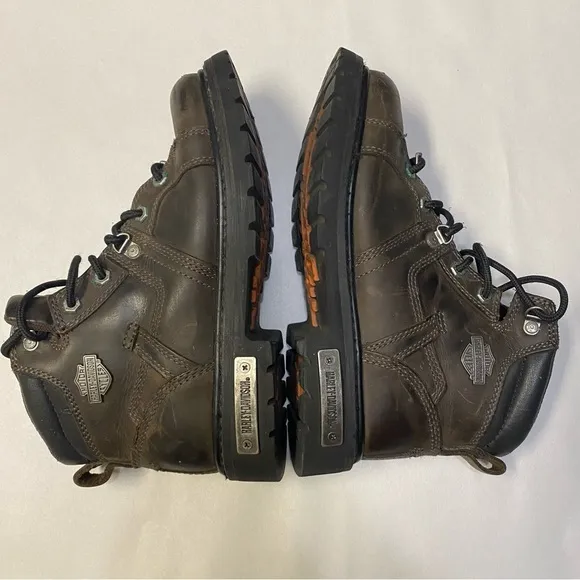 Harley-Davidson Men’s Ruskin 5-In Motorcycle Boots Size 7.5M Brown Biker Riding