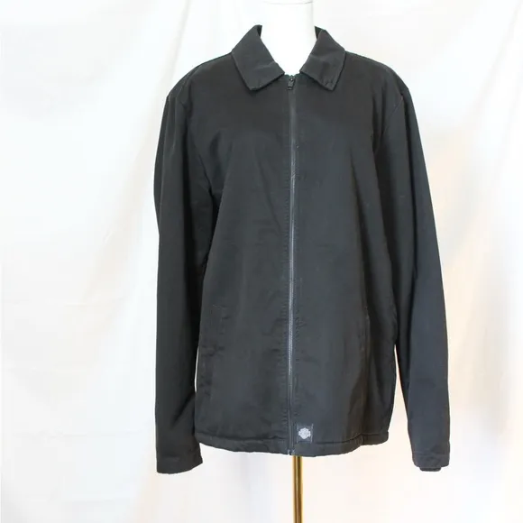 Harley Davidson Men’s Sherpa Lined Cotton Riding Jacket Medium