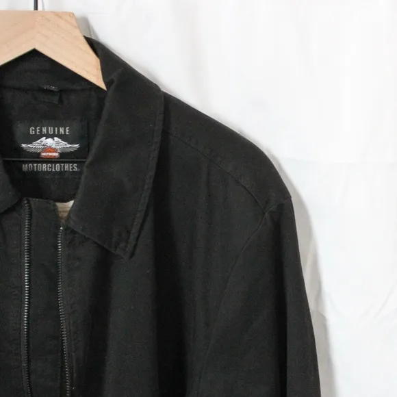 Harley Davidson Men’s Sherpa Lined Cotton Riding Jacket Medium