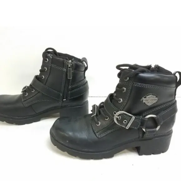 Harley Davidson Riding Boots Black Size 6.5