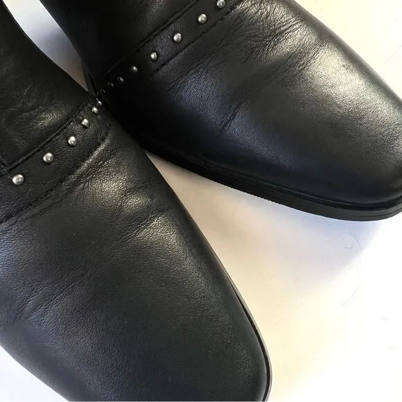 Harley Davidson Stefanie Black Biker Genuine Leather Boots D83558