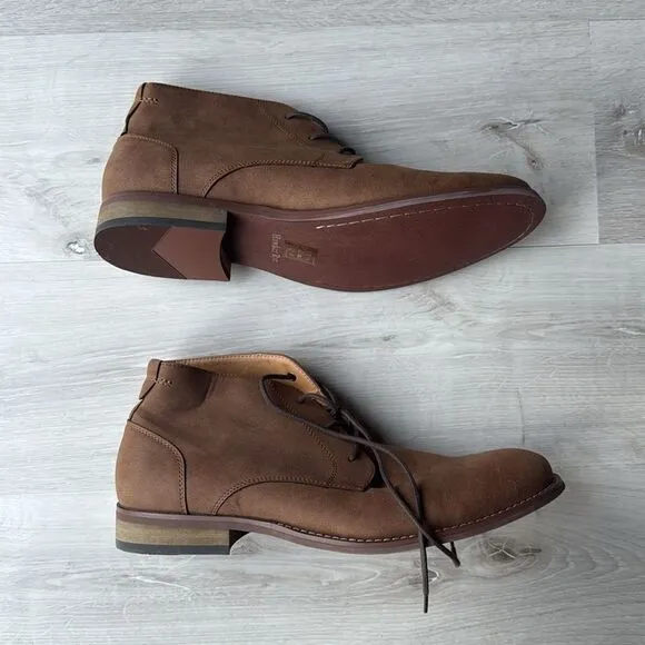 HAWKER RYE Abigovia Chukka boots Tan size 12 NWT in packaging